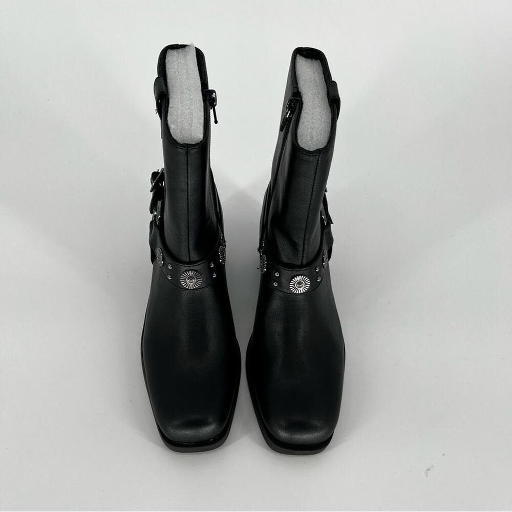 Wild Pair Sherri Harness Moto booties black - 6 - Picture 5 of 13